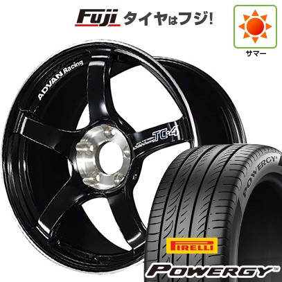 【新品国産車用5穴114.3】 夏タイヤ ホイール4本セット 205/60R16 ピレリ パワジー ヨコハマ アドバンレーシング TC-4 SE 7J 16インチ(送料無料)