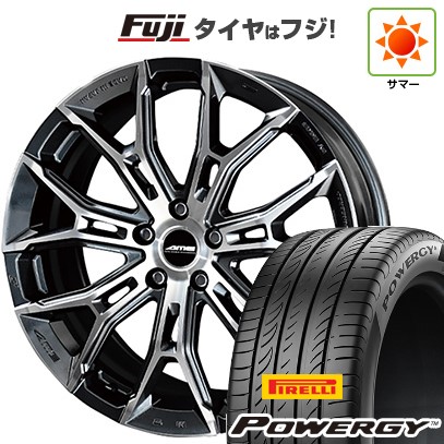 【新品国産車用5穴114.3】 夏タイヤ ホイール4本セット 245/45R19 ピレリ パワジー 共豊 ガレルナ フィヌラ 8.5J 19インチ(送料無料)