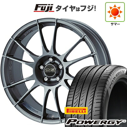【新品国産車用5穴100】 夏タイヤ ホイール4本セット 225/55R18 ピレリ パワジー OZ ウルトラレッジェーラ 7.5J 18インチ(送料無料)|フジコーポレーション
