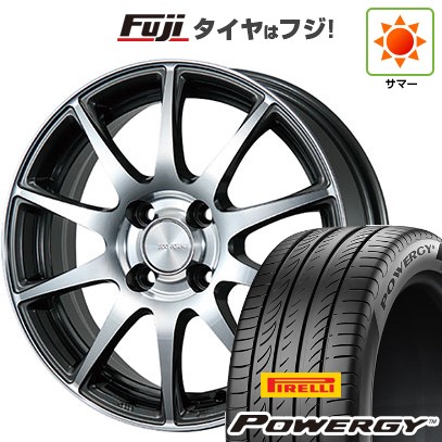 【新品国産車用4穴100】 夏タイヤ ホイール4本セット 185/65R15 ピレリ パワジー ブリヂストン エコフォルム CRS23 5.5J 15インチ(送料無料)