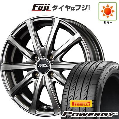 【新品】シエンタ 2022- 夏タイヤ ホイール4本セット 195/55R16 ピレリ パワジー MID WHEELS V25 メタリックグレー 6J 16インチ(送料無料)