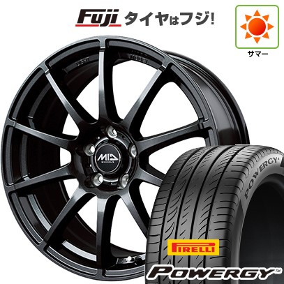 【新品国産車用5穴114.3】 夏タイヤ ホイール4本セット 205/60R16 ピレリ パワジー MID WHEELS スタッグ ストロングガンメタ 6.5J 16インチ(送料無料)