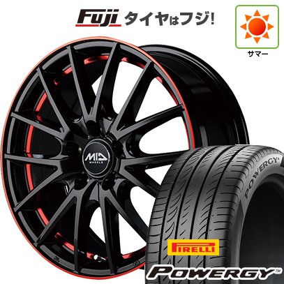 【新品国産車用5穴114.3】 夏タイヤ ホイール4本セット 215/60R17 ピレリ パワジー MID WHEELS RX27 7J 17インチ(送料無料)