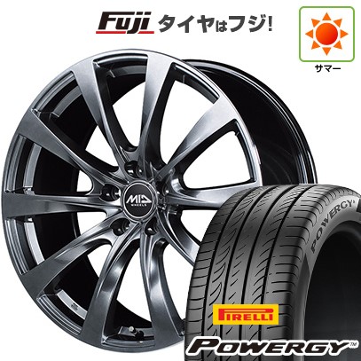 【新品国産車用5穴114.3】 夏タイヤ ホイール4本セット 245/45R19 ピレリ パワジー MID WHEELS レフィナーダ モーション2 トヨタ・レクサス車専用 8J 19インチ(送料無料)｜フジコーポレーション