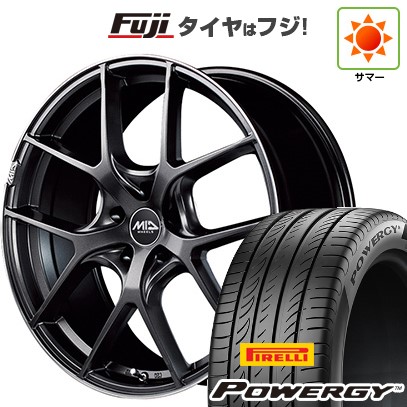 【新品国産車用5穴114.3】 夏タイヤ ホイール4本セット 235/55R18 ピレリ パワジー MID WHEELS MID EXCLUSIVE 025F 8J 18インチ(送料無料)