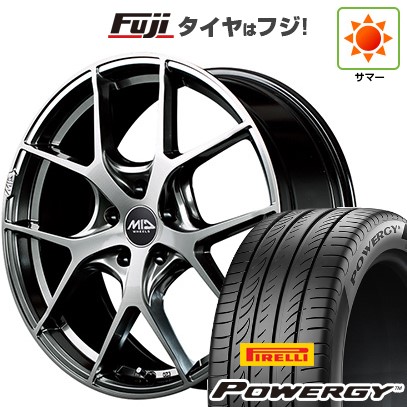 【新品国産車用5穴114.3】 夏タイヤ ホイール4本セット 235/35R19 ピレリ パワジー MID WHEELS MID EXCLUSIVE 025F 8J 19インチ(送料無料)｜フジコーポレーション