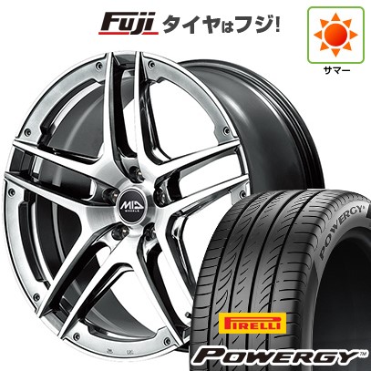 【新品国産車用5穴114.3】 夏タイヤ ホイール4本セット 245/40R19 ピレリ パワジー MID WHEELS MID EXCLUSIVE 025SV 8J 19インチ(送料無料)