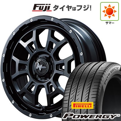 【新品国産車用4穴100】 夏タイヤ ホイール4本セット 195/55R16 ピレリ パワジー MID WHEELS NITRO POWER H6 スラッグ 6J 16インチ(送料無料)