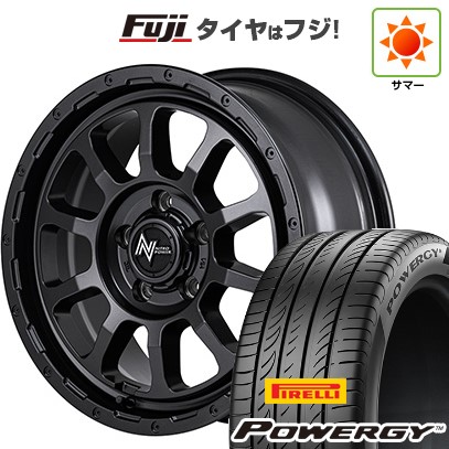 【新品国産車用5穴114.3】 夏タイヤ ホイール4本セット 215/65R16 ピレリ パワジー MID WHEELS NITRO POWER M10 パーシングS バレルブラックエディション 7J 16インチ(送料無料)｜フジコーポレーション 91,575円