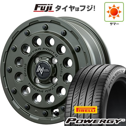 【新品 軽自動車】N-BOX タント スペーシア 夏タイヤ ホイール4本セット 165/55R15 ピレリ パワジー MID WHEELS NITRO POWER H12 ショットガン タクティカルエディション 5J 15インチ(送料無料)