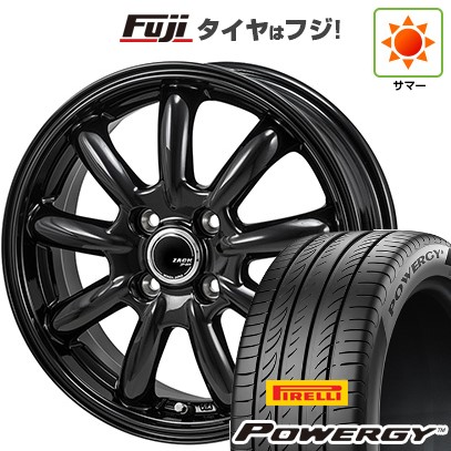 【新品国産車用4穴100】 夏タイヤ ホイール4本セット 195/55R16 ピレリ パワジー モンツァ ZACK JP-209 6J 16インチ(送料無料)