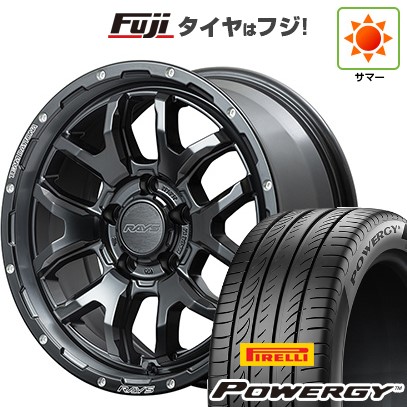 【新品国産車用5穴114.3】 夏タイヤ ホイール4本セット 225/60R17 ピレリ パワジー RAYS レイズ デイトナ F6ブースト 7J 17インチ(送料無料)