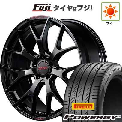 【新品国産車用5穴114.3】 夏タイヤ ホイール4本セット 215/45R18 ピレリ パワジー RAYS レイズ ホムラ 2X7FT SPEC-M 7.5J 18インチ(送料無料)|フジコーポレーション
