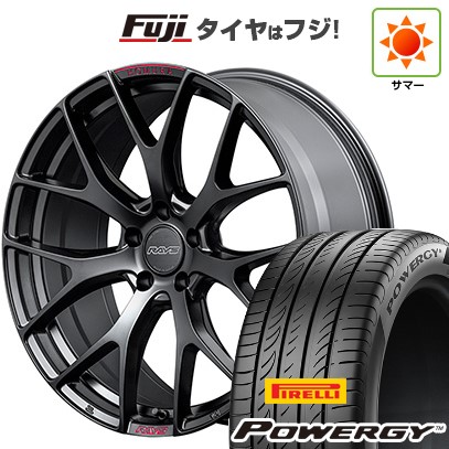 【新品国産車用5穴114.3】 夏タイヤ ホイール4本セット 235/60R18 ピレリ パワジー RAYS レイズ ホムラ 2X7FT SPORT EDITION 7.5J 18インチ(送料無料)｜フジコーポレーション