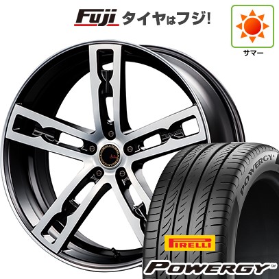 【新品国産車用5穴114.3】 夏タイヤ ホイール4本セット 225/55R18 ピレリ パワジー エムズスピード ジュリア 555モノブロック 7J 18インチ(送料無料)｜フジコーポレーション