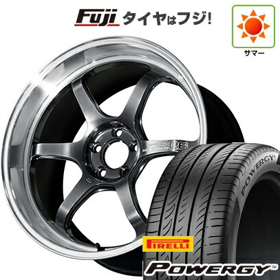 【新品国産車用5穴114.3】 夏タイヤ ホイール4本セット 225/45R18 ピレリ パワジー ヨコハマ アドバンレーシング R6 8J 18インチ(送料無料)|フジコーポレーション