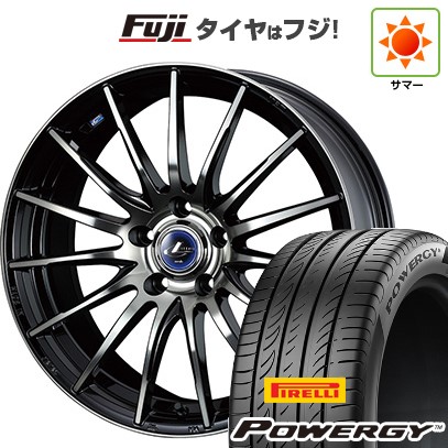 【新品国産車用5穴100】 夏タイヤ ホイール4本セット 195/65R15 ピレリ パワジー WEDS ウェッズ レオニス NAVIA 05 6J 15インチ(送料無料)