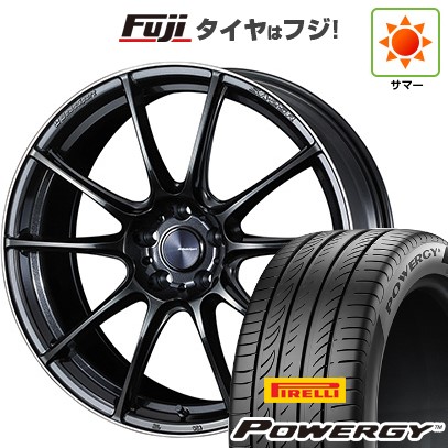 【新品国産車用5穴114.3】 夏タイヤ ホイール4本セット 245/40R20 ピレリ パワジー WEDS ウェッズスポーツ SA-25R 8.5J 20インチ(送料無料)