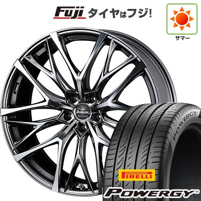 【新品国産車用5穴114.3】 夏タイヤ ホイール4本セット 235/55R19 ピレリ パワジー WEDS ウェッズ クレンツェ ウィーバル 100EVO 8J 19インチ(送料無料)