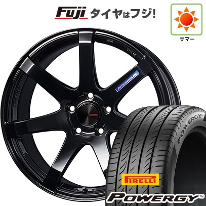 【新品国産車用5穴114.3】 夏タイヤ ホイール4本セット 215/55R17 ピレリ パワジー ENKEI エンケイ PerformanceLine PF07 フジオリジナルカラー 7J 17インチ(送料無料)