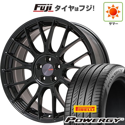 【新品国産車用5穴114.3】 夏タイヤ ホイール4本セット 225/60R18 ピレリ パワジー ENKEI エンケイ PFM1 フジオリジナルカラー 8J 18インチ(送料無料)