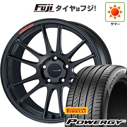 【新品国産車用5穴100】 夏タイヤ ホイール4本セット 225/40R18 ピレリ パワジー ENKEI エンケイ Racing Revolution GTC01 RR 7.5J 18インチ(送料無料)