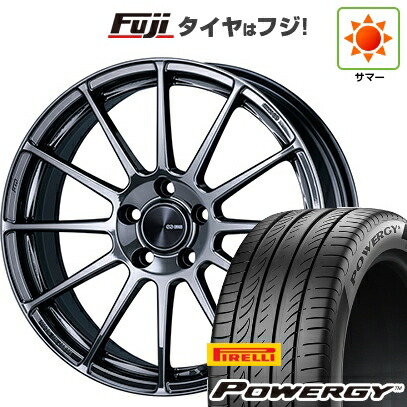 【新品国産車用5穴114.3】 夏タイヤ ホイール4本セット 215/45R18 ピレリ パワジー ENKEI エンケイ PerformanceLine PF03 LIMITED EDITION 7.5J 18インチ(送料無料)