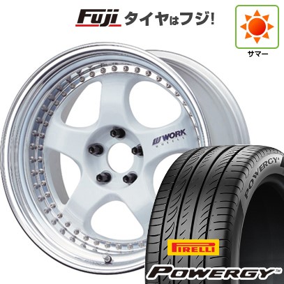 【新品国産車用5穴114.3】 夏タイヤ ホイール4本セット 225/50R18 ピレリ パワジー WORK ワーク マイスター S1 3P 7.5J 18インチ(送料無料)