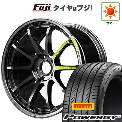 【新品国産車用5穴114.3】 夏タイヤ ホイール4本セット 235/55R18 ピレリ パワジー RAYS レイズ グラムライツ 57NR LIMITED 7.5J 18インチ(送料無料)
