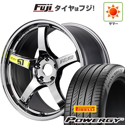 【新品国産車用5穴114.3】 夏タイヤ ホイール4本セット 235/35R19 ピレリ パワジー RAYS レイズ グラムライツ 57CR LIMITED (RB) 8.5J 19インチ(送料無料)