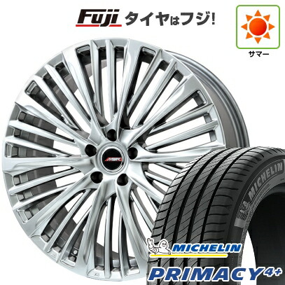 【新品】40系アルファード/ヴェルファイア用 夏タイヤ ホイール4本セット 245/40R21 ミシュラン プライマシー4+ プレミックス MER-X ハイパーシルバー(平座ナット) 8.5J 21インチ(送料無料)