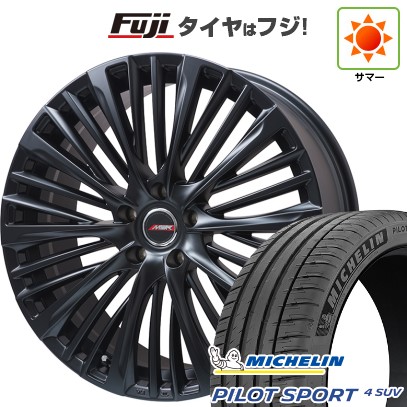【新品】40系アルファード/ヴェルファイア用 夏タイヤ ホイール4本セット 245/45R20 ミシュラン パイロット スポーツ4 SUV プレミックス MER-X マットブラック(平座ナット) 8.5J 20インチ(送料無料)