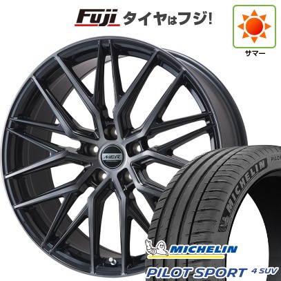 【新品】40系アルファード/ヴェルファイア用 夏タイヤ ホイール4本セット 245/45R20 ミシュラン パイロット スポーツ4 SUV プレミックス MER XMESH ブラッククリア 8.5J 20インチ(送料無料)