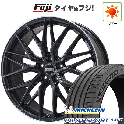 【新品】40系アルファード/ヴェルファイア用 夏タイヤ ホイール4本セット 245/45R20 ミシュラン パイロット スポーツ4 SUV プレミックス MER XMESH グロスブラック/リムポリッシュ 8.5J 20インチ(送料無料)