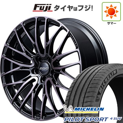 【新品】40系アルファード/ヴェルファイア用 夏タイヤ ホイール4本セット 245/45R20 ミシュラン パイロット スポーツ4 SUV RAYS レイズ ホムラ 2X10BD BLACK CLEAR EDITION 8.5J 20インチ(送料無料)