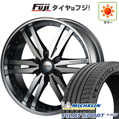 【新品】ランクル250/ランクル300 夏タイヤ ホイール4本セット 285/45R22 ミシュラン パイロット スポーツ4 SUV エムズスピード FORGEDデザイン 859 9J 22インチ(送料無料)