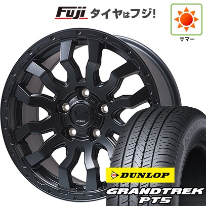 【新品】デリカD5 夏タイヤ ホイール4本セット 225/70R16 ダンロップ グラントレック PT5 トピー ヴァブロ RR-01【限定】 7J 16インチ(送料無料)
