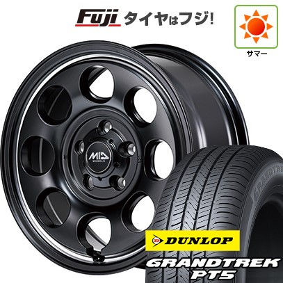 【新品】デリカD5 夏タイヤ ホイール4本セット 225/70R16 ダンロップ グラントレック PT5 MID WHEELS ガルシア パーム8 7J 16インチ(送料無料)