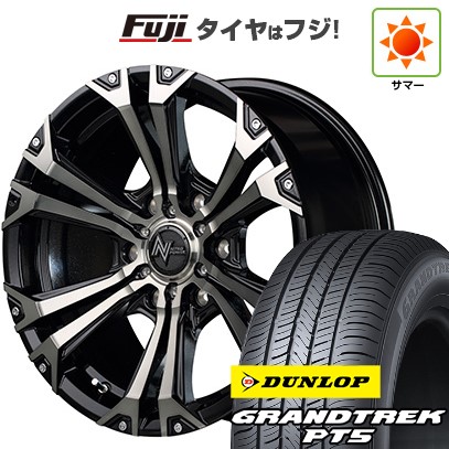 【新品国産車用6穴139.7】 夏タイヤ ホイール4本セット 265/65R18 ダンロップ グラントレック PT5 MID WHEELS NITRO POWER ジャベリン 8J 18インチ(送料無料)