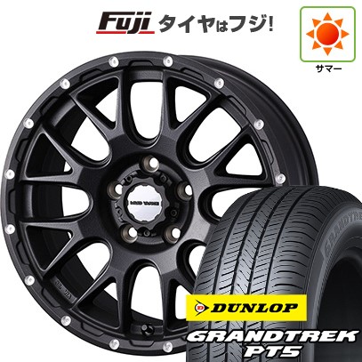 【新品】デリカD5 夏タイヤ ホイール4本セット 225/70R16 ダンロップ グラントレック PT5 WEDS ウェッズアドベンチャー マッドヴァンス 08 7J 16インチ(送料無料)