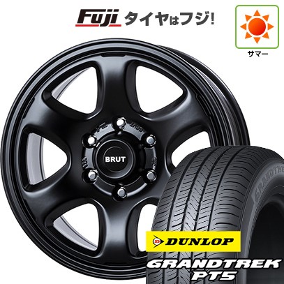 【新品】プラド/ハイラックス 夏タイヤ ホイール4本セット 265/65R17 ダンロップ グラントレック PT5 トライスター BRUT BR-44 7.5J 17インチ(送料無料)