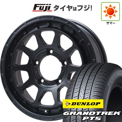 【新品】ジムニー 夏タイヤ ホイール4本セット 175/80R16 ダンロップ グラントレック PT5 レアマイスター LMG DIEZ マットブラック 5.5J 16インチ(送料無料)