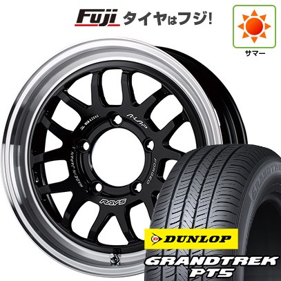 【新品】ジムニーシエラ/ジムニーノマド 夏タイヤ ホイール4本セット 225/70R16 ダンロップ グラントレック PT5 RAYS レイズ A LAP-07X 6J 16インチ(送料無料)｜フジコーポレーション 136,550円