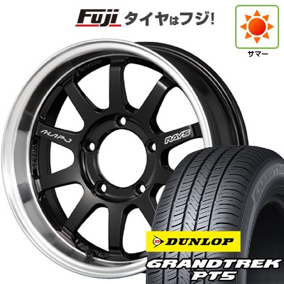【新品】ジムニー 夏タイヤ ホイール4本セット 175/80R16 ダンロップ グラントレック PT5 RAYS レイズ A LAP-J FORGED 5.5J 16インチ(送料無料)|フジコーポレーション