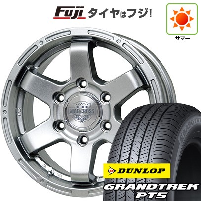 【新品】ランクル300 夏タイヤ ホイール4本セット 265/65R18 ダンロップ グラントレック PT5 ホットスタッフ マッドクロス MC-76 ダークシルバー トヨタ車専用 8J 18インチ(送料無料)|フジコーポレーション