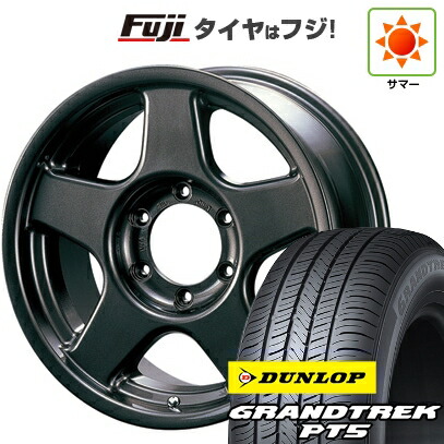 【新品】プラド/ハイラックス 夏タイヤ ホイール4本セット 265/65R17 ダンロップ グラントレック PT5 フォーバイフォーエンジニア ブラッドレー V 8.5J 17インチ(送料無料)