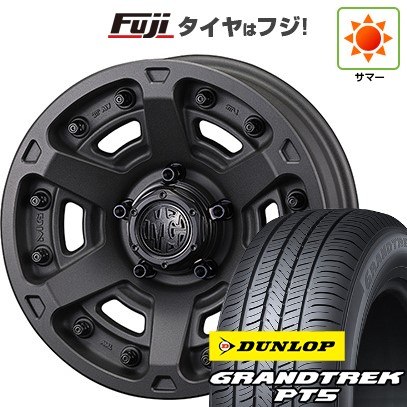 【新品】ジムニーシエラ/ジムニーノマド 夏タイヤ ホイール4本セット 225/70R16 ダンロップ グラントレック PT5 クリムソン マーテルギア(MG) アーマーFF 6J 16インチ(送料無料)