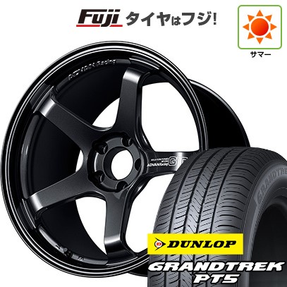【新品国産車用5穴114.3】 夏タイヤ ホイール4本セット 225/55R19 ダンロップ グラントレック PT5 ヨコハマ アドバンレーシング GT ビヨンド 8J 19インチ(送料無料)