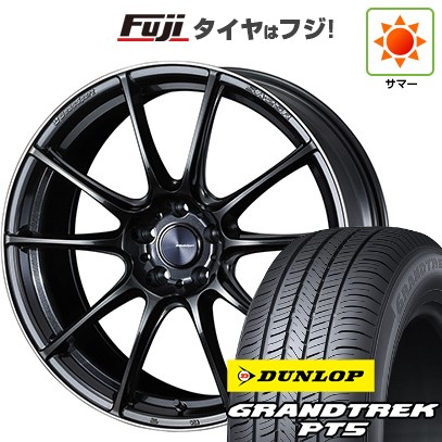 【新品国産車用5穴114.3】 夏タイヤ ホイール4本セット 225/55R19 ダンロップ グラントレック PT5 WEDS ウェッズスポーツ SA-25R 8J 19インチ(送料無料)｜フジコーポレーション