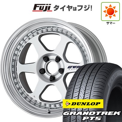 【新品国産車用5穴114.3】 夏タイヤ ホイール4本セット 225/55R19 ダンロップ グラントレック PT5 WORK ワーク マイスター L1 3P 8J 19インチ(送料無料)｜フジコーポレーション